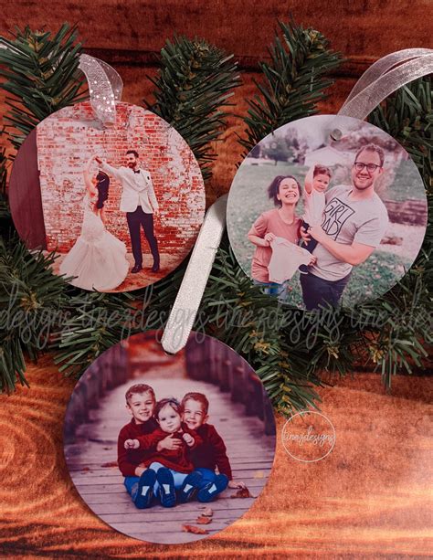 Personalized Metal Ornaments Photo Ornaments Custom Etsy