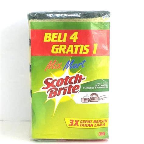 3M Scotch Brite Sabut Hijau Sponge Cuci Piring Lazada Indonesia