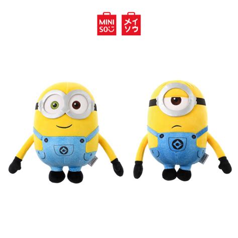 Miniso X Minions Collection Despicable Me Plush Toy Stuffed Toy Bob And