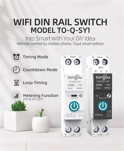 Tongou Zigbee With Or Without Metering P N Mm Din Rail For Smart