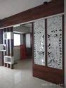 Brown Wooden Living Hall Partition Panels Walnut At Rs Sq Ft In