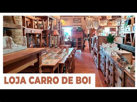 Visitei a loja Carro de Boi que vende móveis rústicos e artesanais Vem