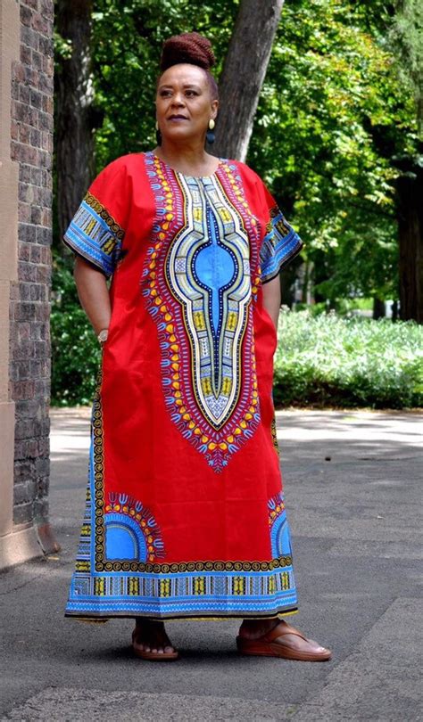 One Size Kaftan Dashiki Dress Etsy