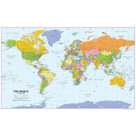 Buy I Love Maps World Political Map Paper Laminated Size X