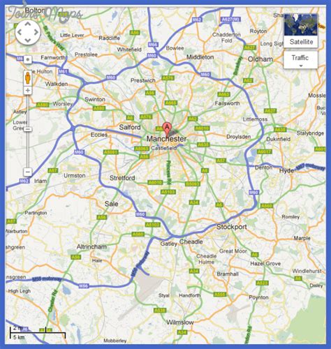 Manchester Map - ToursMaps.com