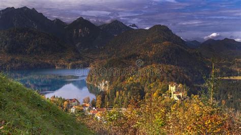 Hohenschwangau Castle View from Neuschwanstein Castle Füssen Germany