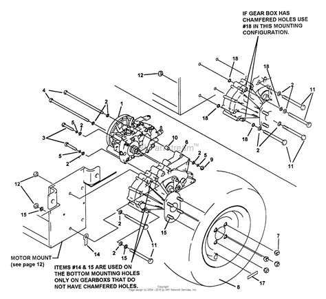 Snapper Z2004k 80709 20 Hp Hydrogear Drive Ztr Series 4 Parts Diagram For Hydrostat Gearbox