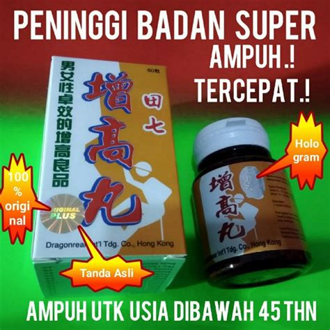 Jual Peninggi Badan Super Obat Tinggi Tubuh Utk Pertumbuhan Tulang