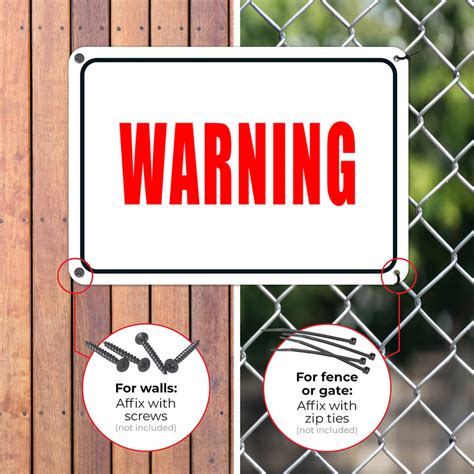 Liability Sign Caution Safety Aluminum Warning Signs Security Tin Signs