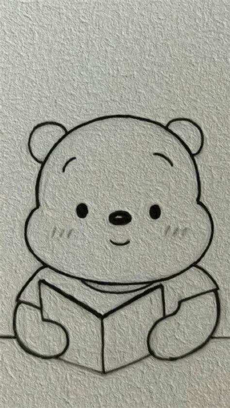 Cute bear | Cute drawings, Easy cartoon drawings, Cute easy drawings