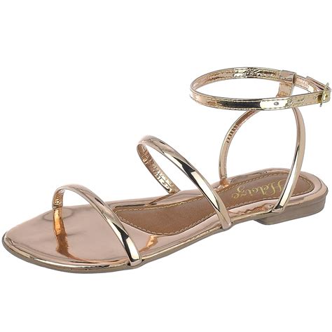 Sandália Verão Gladiadora Cobre Dourada Preta Nude tamanho especial do 34 ao 42 Shopee Brasil