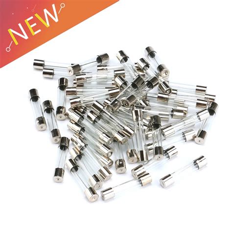 50Pcs Set 5x20mm Quick Blow Glass Tube Fuse Assorted Kits 0 5A 15A Fast