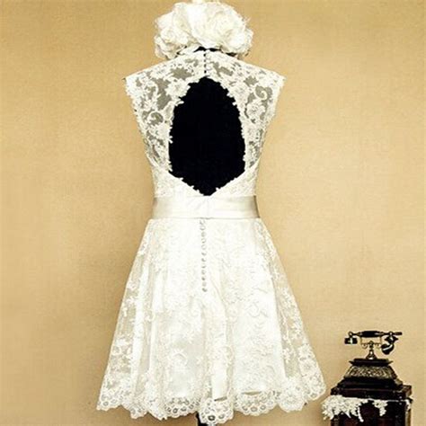 Elegant White Lace Short Wedding Dress Bridal Gowns Homecoming Dress On Luulla