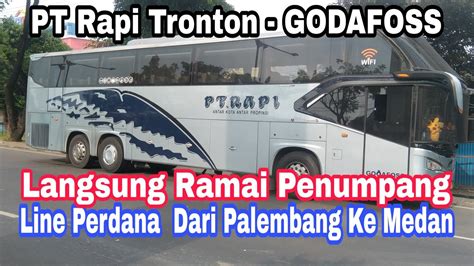 Line Perdana Bus Rapi Tronton GODAFOSS Penumpang Langsung Ramai