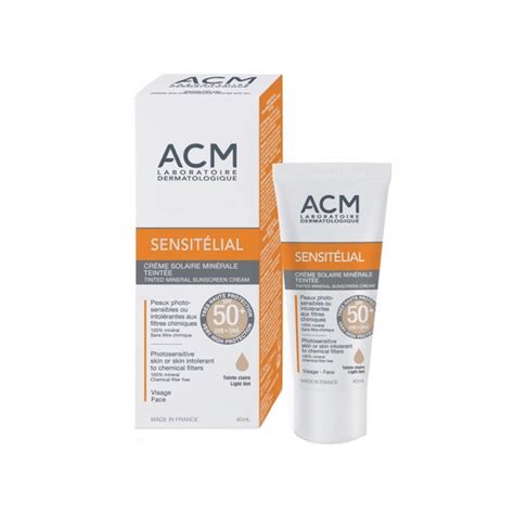 Kem Ch Ng N Ng Acm Sensitelial Tinted Mineral Sunscreen Cream Spf