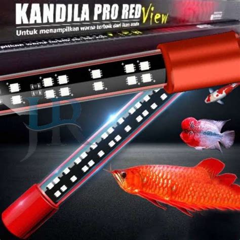 Jual Lampu LED Aquarium Kandila Pro Red View Arwana Louhan Koki 40 60