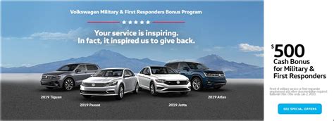 Volkswagen Military And First Responder Discount Volkswagen Of Bismarck