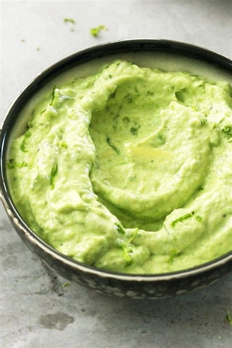 Avocado Cream Sauce A Delicious Quick Dip Sugar Salt Magic