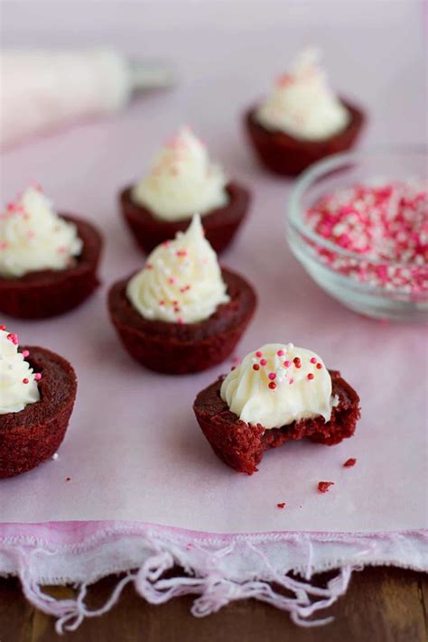 Red Velvet Brownie Bites