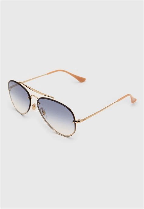 Óculos de Sol Ray Ban Blaze Aviator Dourado Compre Agora Dafiti Brasil