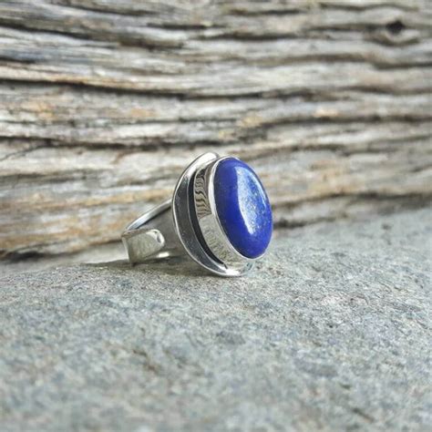 Verstellbarer Ring Lapislazuli Silber OMYOKI Designerschmuck