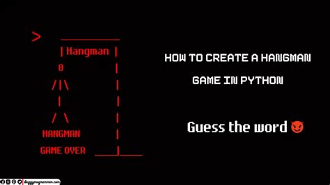 How To Create Hangman Game In Python Beginners Guide Buggy Programmer