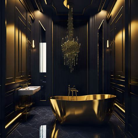 12 Black and Gold Bathroom Ideas: When Glamour Meets Functionality