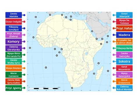 Afryka Linia Brzegowa Labelled Diagram