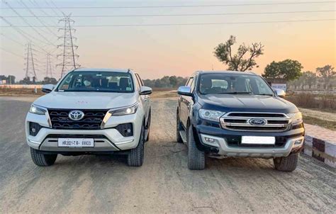 Toyota Fortuner Facelift Vs Ford Endeavour Specs Comparison