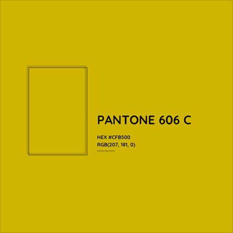 About PANTONE 606 C Color - Color codes, similar colors and paints ...