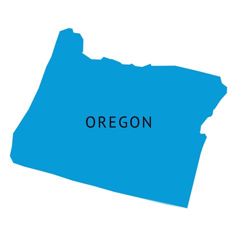 Oregon State Plain Map 20812098 Vector Art at Vecteezy