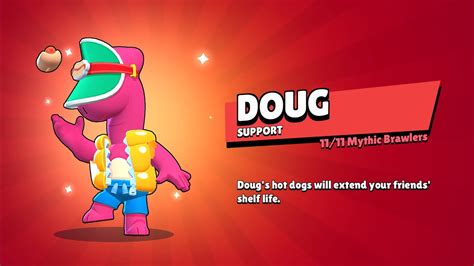 Super Lucky Legendary Star Drop Unlocked New Brawler Doug Youtube