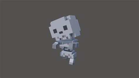 Voxel Skeleton Walking 3d Model By Aleeckhart 4730d6e Sketchfab