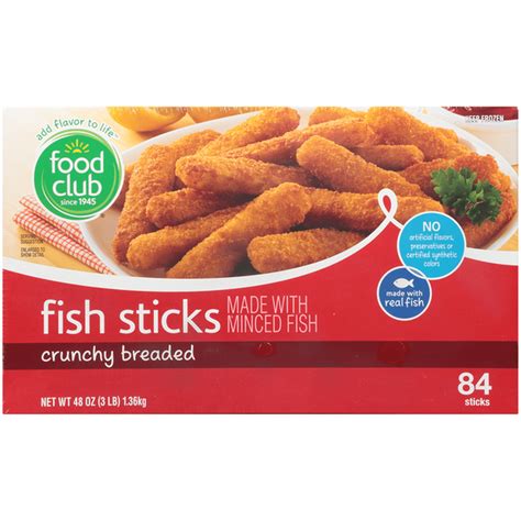 Food Club Crunchy Breaded Fish Sticks 84 Ct Delivery Or Pickup Near