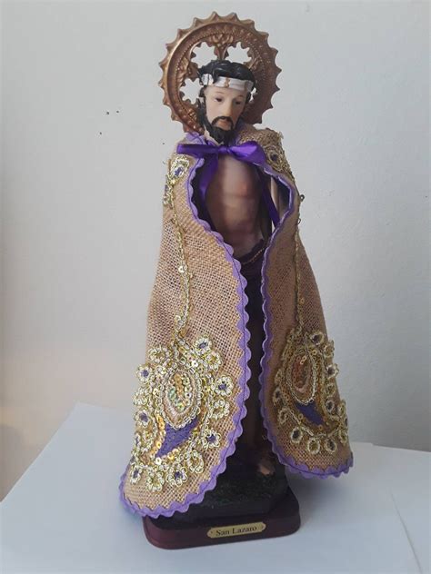 Santeria Yoruba Satin Cape For Saint Lazarus Capa Para Del Etsy