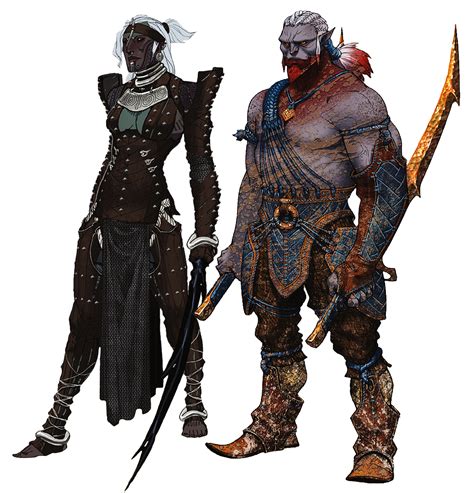 Image Qunari Female And Male Dragon Age Wiki