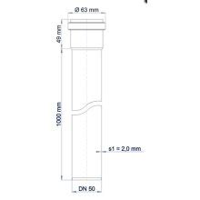 PoloPlast Steckmuffenrohr PKEM Polo Kal NG DN 50 1000mm Bei Uns Fin