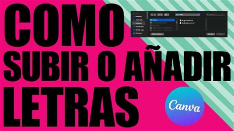 Cómo Subir y Agregar Tipos de Letras a Canva YouTube