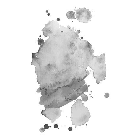 Fondo Abstracto Del Grayscale De La Acuarela Ilustraci N Del Vector