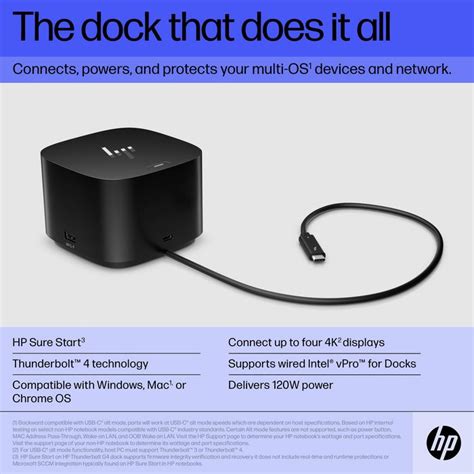 Hp Thunderbolt Dock 120w G4 W126975951 Eet