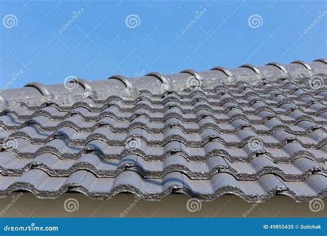 Black roof tiles on house stock image. Image of exterior - 49855435