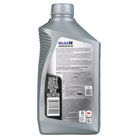 Mobil 1 Supercar Advanced Full Synthetic Motor Oil 0w 40 1 Quart