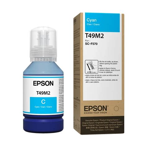 Botella De Tinta Epson T M Cian Ml Sc F