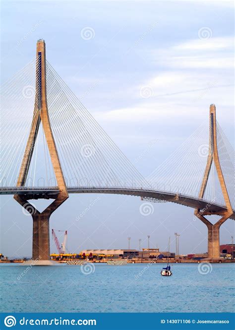 Puente De La Constitucion Called La Pepa In The Bay Of Cadiz