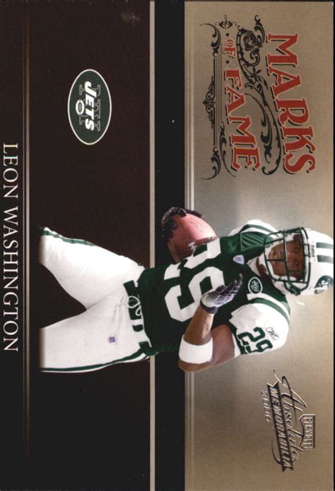 Absolute Memorabilia Marks Of Fame Silver Jets Card Leon