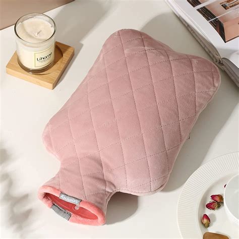 Samply 2L Hot Water Bottle With Cover Hot Cold Compress For Pain Relief Menstrual Cramps