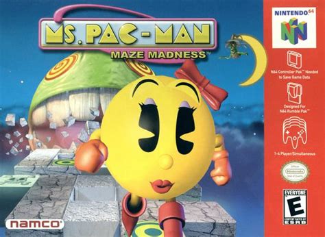 Ms. Pac-Man Maze Madness Nintendo 64 Game