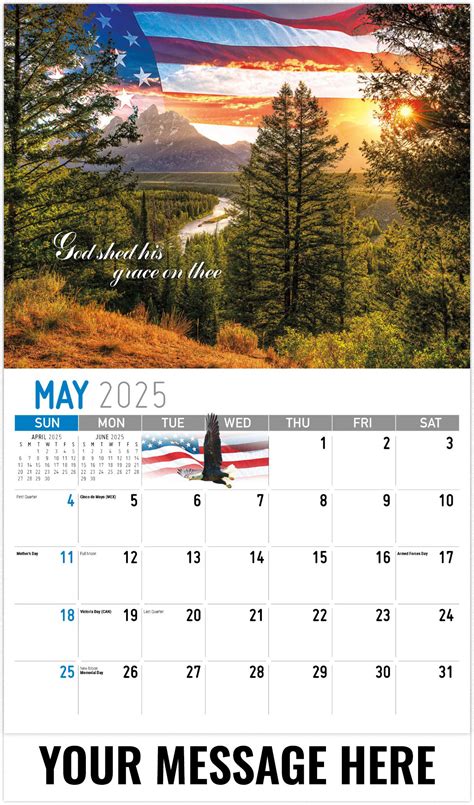 America The Beautiful 2025 Promotional Calendar