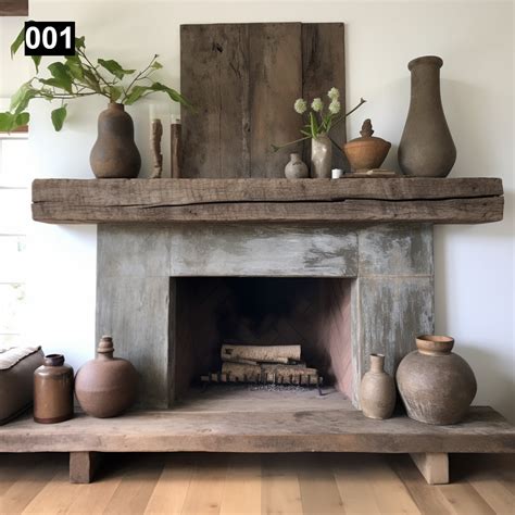 Beautiful Simple Reclaimed Wood Beam Mantel #001 – Anthony Shields & Sons