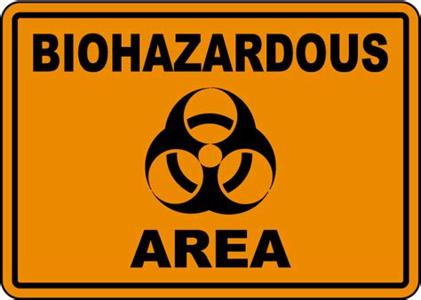 Biohazard Area Sign Save 10 Instantly